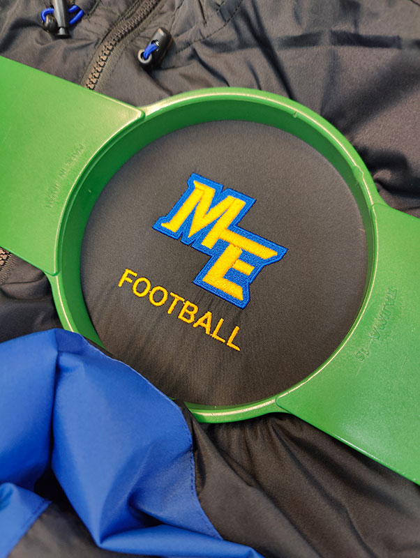 ME football embroidery