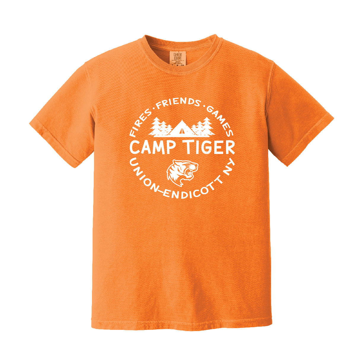 TZA UE 0031 Camp T shirt 1717 Burnt Orange